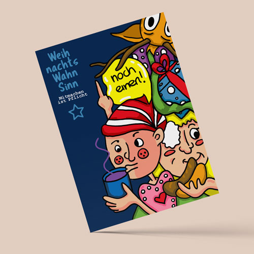 CityCards_Illustration_Weihnachtswahnsinn